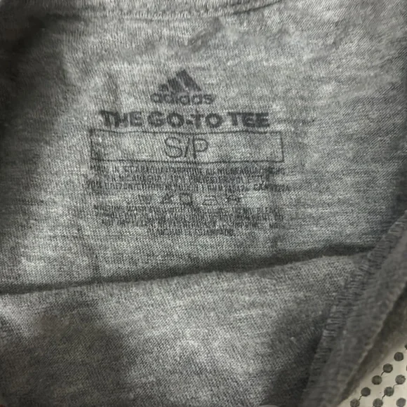 adidas gray shirt size small - Picture 2 of 3